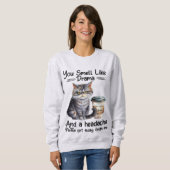 Sweatshirt Vous Sentez Comme Drama Drôle Citations De Chat (Devant entier)