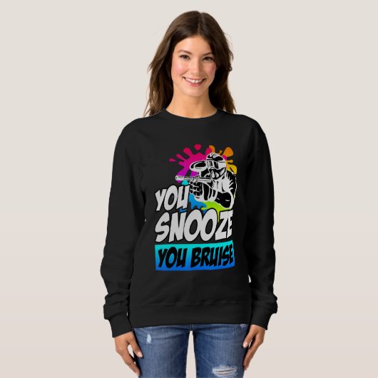 Sweatshirt Vous Snooze Vous Bruit Paintball (Devant entier)