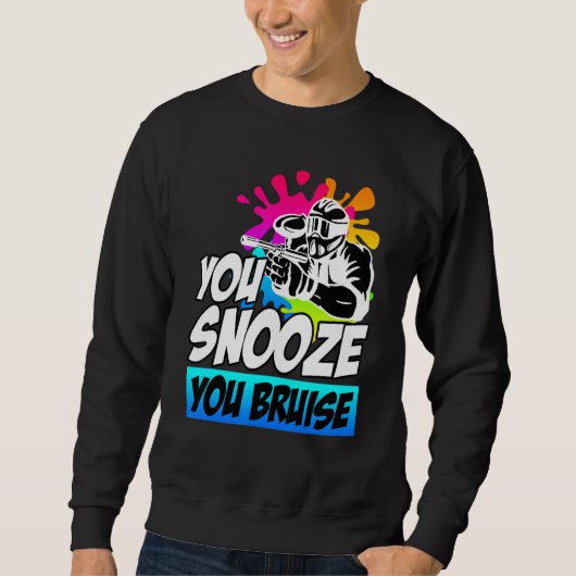 Sweatshirt Vous Snooze Vous Bruit Paintball (Devant)