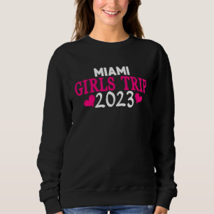 Sweatshirt Voyage de filles à Miami  2023 Enterrement de vie 