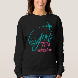 Sweatshirt Voyage en avion Jamaïque Caraïbes Correspondance V