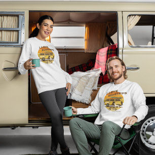 Sweatshirt Voyage vintage van chien papa maman