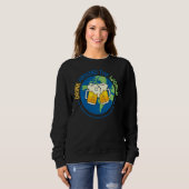 Sweatshirt Voyager Boire Des Chemises Boire Dans Le Monde Ent (Devant entier)