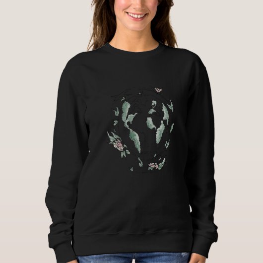Sweatshirt Voyager dans le monde (Devant)