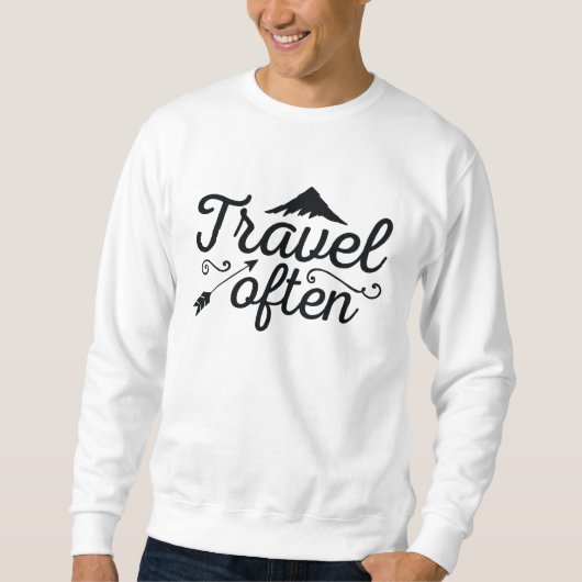 Sweatshirt Voyager souvent (Devant)