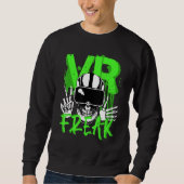 Sweatshirt Vr Player Virtual Reality Freak Gamer (Devant)