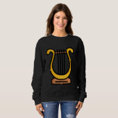 Sweatshirt Vraiment comme Lyre instrument à cordes (Devant entier)