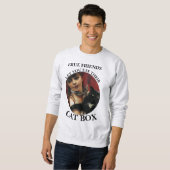 SWEATSHIRT VRAIS AMIS PERMETTENT D'UTILISER LEUR CASE À CHAT (Devant entier)