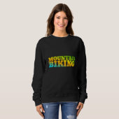 Sweatshirt VTT Conçu Avec Des Couleurs Naturelles (Devant entier)