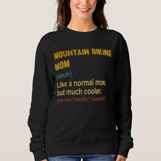 Sweatshirt VTT Définition Fier VTT (Devant)