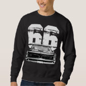 Sweatshirt Vue avant Pontiac GTO 1966 Silhouette avec année T (Devant)
