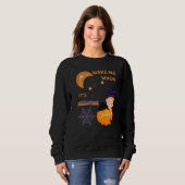 Sweatshirt Wake Me When Its Halloween Cute Pumpkin Sleeping K (Devant entier)