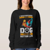 Sweatshirt Wakeboard Dog   Wakeboarder Wakeboarding (Devant)