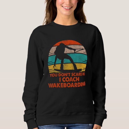 Sweatshirt Wakeboard Eau Vintage Wakeboard (Devant)