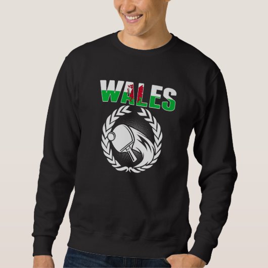 Sweatshirt Wales Table Tennis   Welsh Ping Pong Team Supporte (Devant)