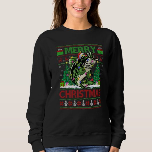 Sweatshirt Walleye Fish  Xmas Tree Ugly Santa Walleye Christm (Devant)