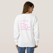 Sweatshirt Wanderlust femme's Crewneck Swetshirt (Dos entier)