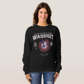 Sweatshirt Waquoit Massachusetts Cape Cod MA Nautical Beach S (Devant entier)