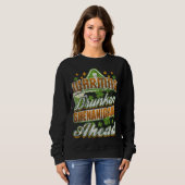 Sweatshirt Warning Drunken Shenanigans Ahead St Patricks Day (Devant entier)
