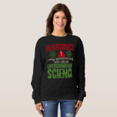 Sweatshirt Warning I May Spontaneously Talk About Environment (Devant entier)