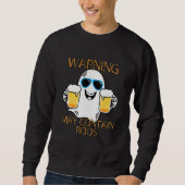 Sweatshirt Warning May Contain Boos Mens Halloween (Devant)
