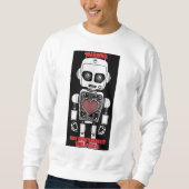 Sweatshirt Warning: May Talk About AI Men's White  (Devant)