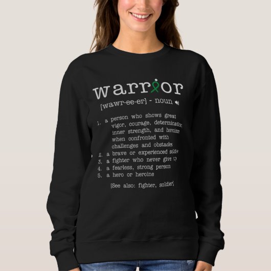 Sweatshirt Warror - Traumatic Brain Injury Sensibilisation (Devant)