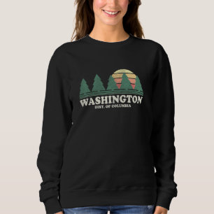 Sweatshirt Washington Dc Vintage Throwback Tee Retro les anné