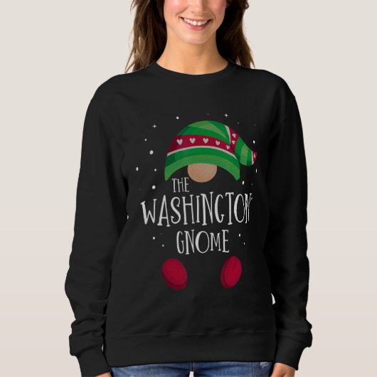Sweatshirt Washington Gnome Family Matching Christmas Pajamas (Devant)