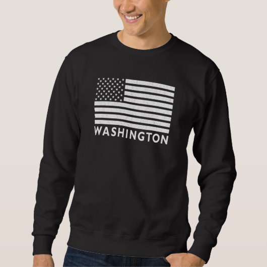 Sweatshirt Washington USA Flag Washington American Flag US Ho (Devant)
