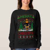 Sweatshirt Wasp   Xmas Tree Ugly Santa Wasp Christmas (Devant)