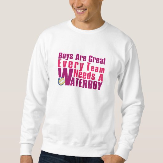 Sweatshirt Waterboy Volleyball en rose (Devant)