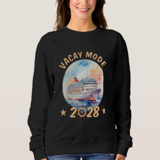 Sweatshirt Watercolor Cruise Ship Art Famille Vacay M