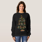 Sweatshirt Waterfowl Bird  Xmas Lights Waterfowl Christmas Tr (Devant entier)