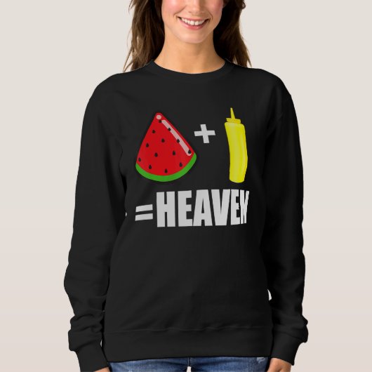 Sweatshirt Watermelon Mustard Challenge Tik 1 (Devant)