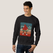 Sweatshirt Watermelon slice dabbing cartoon arms and legs dan (Devant entier)
