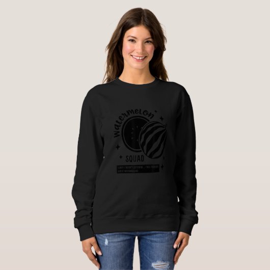 Sweatshirt Watermelon Squad Tropical   Fruits (Devant entier)