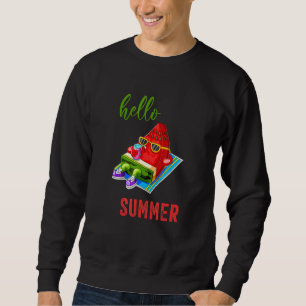 Sweatshirt Watermelon Summer Beach Bain de soleil Melon Sungl