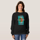 Sweatshirt Watermelon Summer Vibes Cool Tropical Melon Cute V (Devant entier)