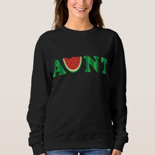 Sweatshirt Watermelon Tante Melon Tante Tropical Summer Fruit (Devant)