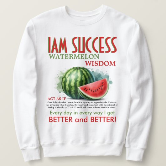 SWEATSHIRT WATERMELON WISDOM (Design devant)