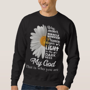 Sweatshirt Way Maker Miracle Worker Promesse Keeper Light Jes