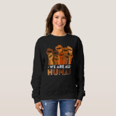 Sweatshirt We Are All Human African Pride Black History Month (Devant entier)