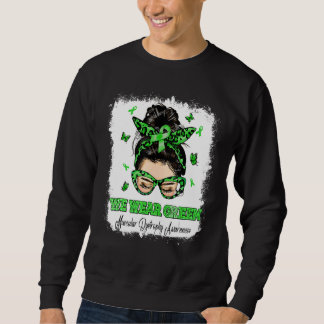 Sweatshirt We Wear Green Messy Bun Warrior Muscular Dystrophy