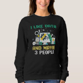 Sweatshirt Web Developer Coder Coding I Like Data And Maybe 3 (Devant)