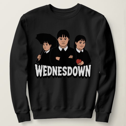 Sweatshirt Wednesdown Wednesday Down Syndrome (Design devant)