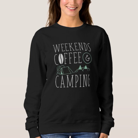Sweatshirt Week-End Café Et Camping (Devant)