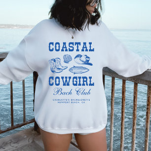 Sweatshirt Week-end de célibataire de Cowgirl Côtière