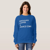 Sweatshirt Week-ends Café et danse Comps (Devant entier)
