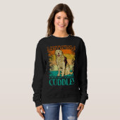 Sweatshirt Weekend Forecast Golden Retriever with 100 Chance (Devant entier)